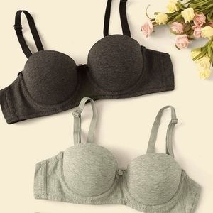 Solid Underwire Bras with Removable straps | size M| $5